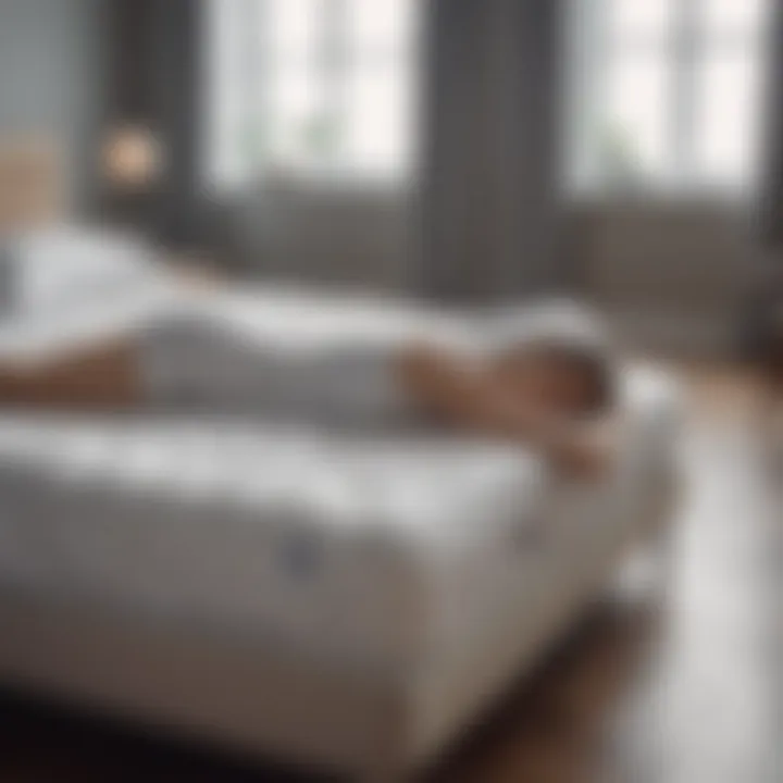 Visual comparison of sleeping positions on different mattress types