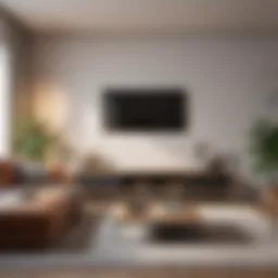 A minimalist living room featuring multifunctional furniture