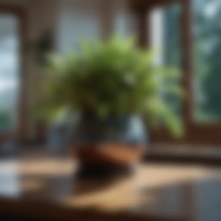 A vibrant indoor plant enhancing home decor