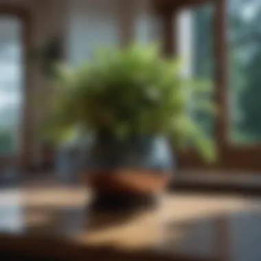 Indoor Plant Enrichment A vibrant indoor plant enhancing home decor