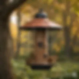 Squirrel-proof bird feeder design showcasing innovative features