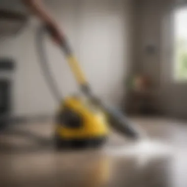 Versatile handheld steam cleaner showcasing multiple attachments for varied tasks Versatile handheld steam cleaner with attachments