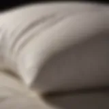Luxurious materials for pillows showcasing comfort and support