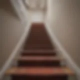 Luxurious carpet design for stairways