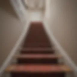 Luxurious carpet design for stairways
