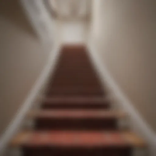 Luxurious carpet design for stairways