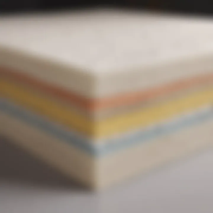 Illustration of memory foam layers showcasing support