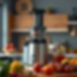 Modern fruit juice machine showcasing advanced features