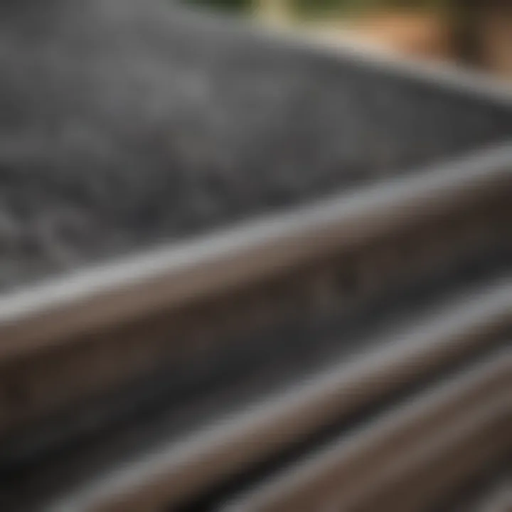 Detailed view of a grill being scrubbed with a brush