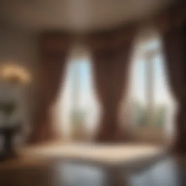 Light and Style: The Interplay of Curtains and Lighting Diagram illustrating the interplay of light with curtain styles