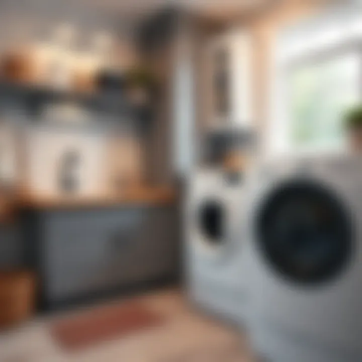 Functional laundry room layout with efficient workflow