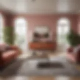 A well-designed living room showcasing a harmonious colour palette