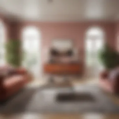 A well-designed living room showcasing a harmonious colour palette