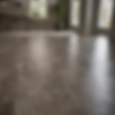 Eco-friendly vinyl flooring installation in a home