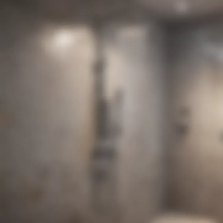 Stylish shower design with elegant fixtures