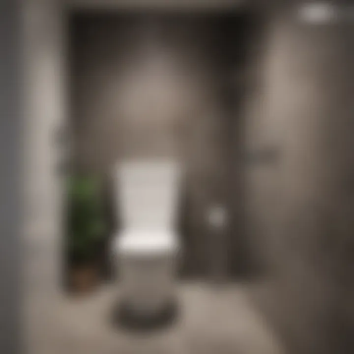 Contemporary toilet design that emphasizes space efficiency