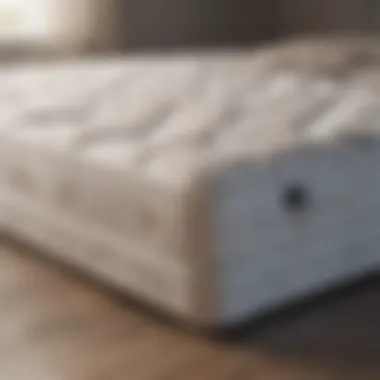 Visual representation of different mattress types illustrating firmness and softness.