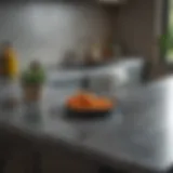 Stylish zinc countertop in a modern kitchen setting