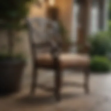 Well-maintained chair enhancing curb appeal