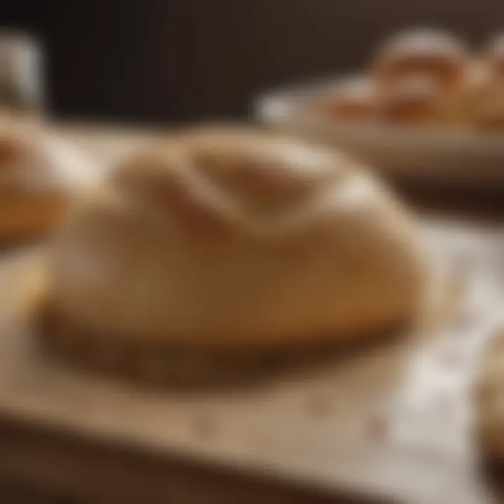 A close-up of dough undergoing fermentation, highlighting the science of bread-making.