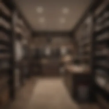 Maximizing Storage in a Walk-In Closet Office Efficient storage solutions in a walk-in closet office setup