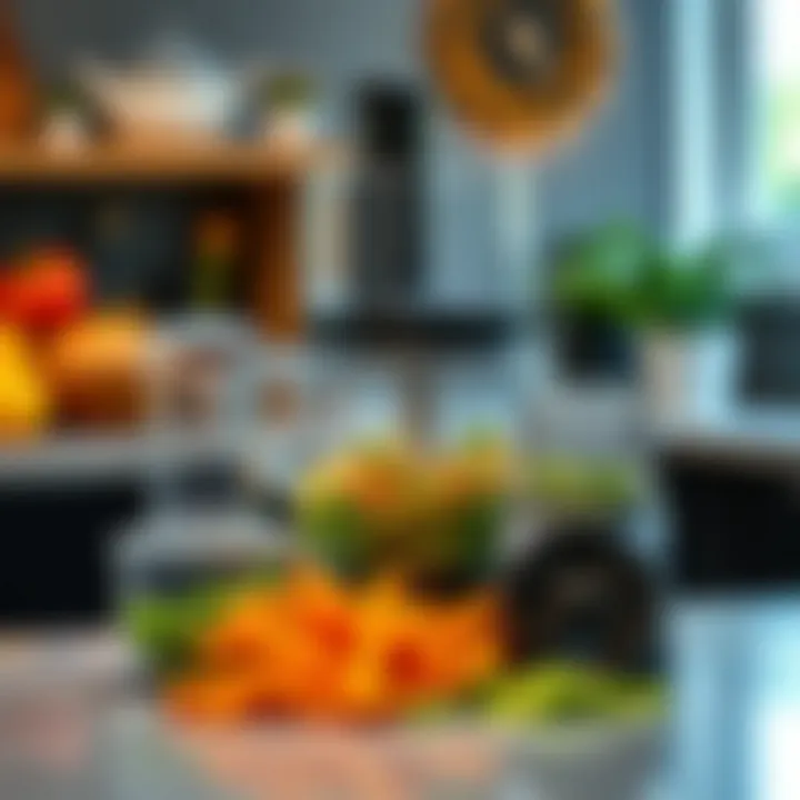 Innovative Food Processor Attachments An innovative food processor displaying its chopping and slicing attachments.