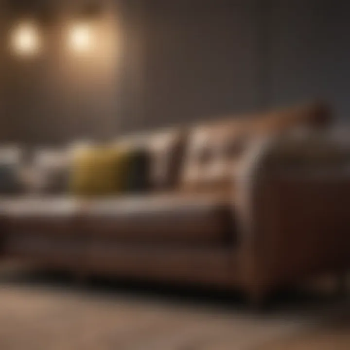 Variety of materials used in sectional sofas