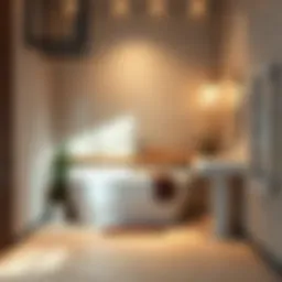 Elegant bathroom showcasing new tiles