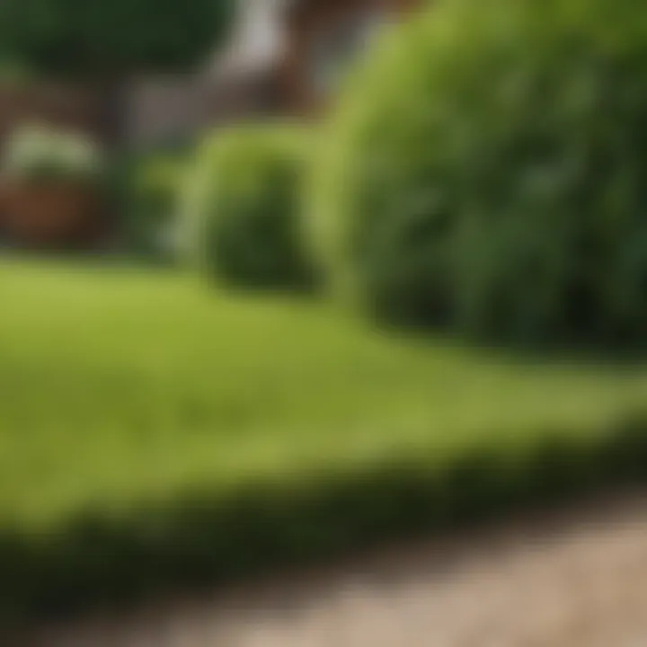 A lush green lawn showing the benefits of dethatching