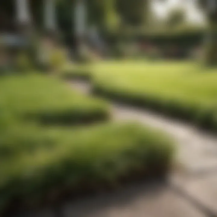 Post-dethatching lawn care tips displayed visually
