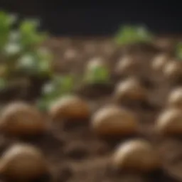 Nutrient-rich soil for potatoes