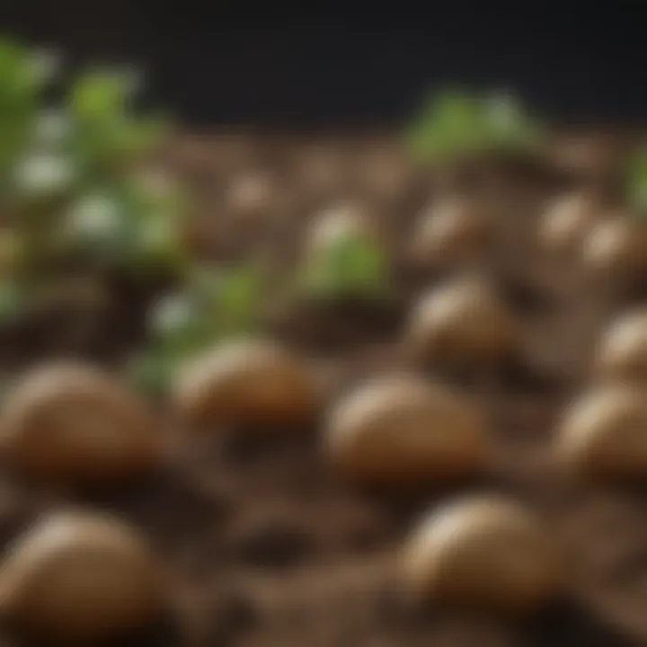 Nutrient-rich soil for potatoes