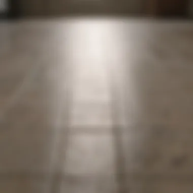 Before and after comparison of grout cleaning