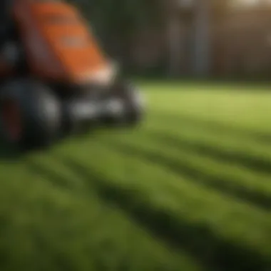 Techniques for Aerating Different Lawn Types Close-up of lawn aeration techniques in action
