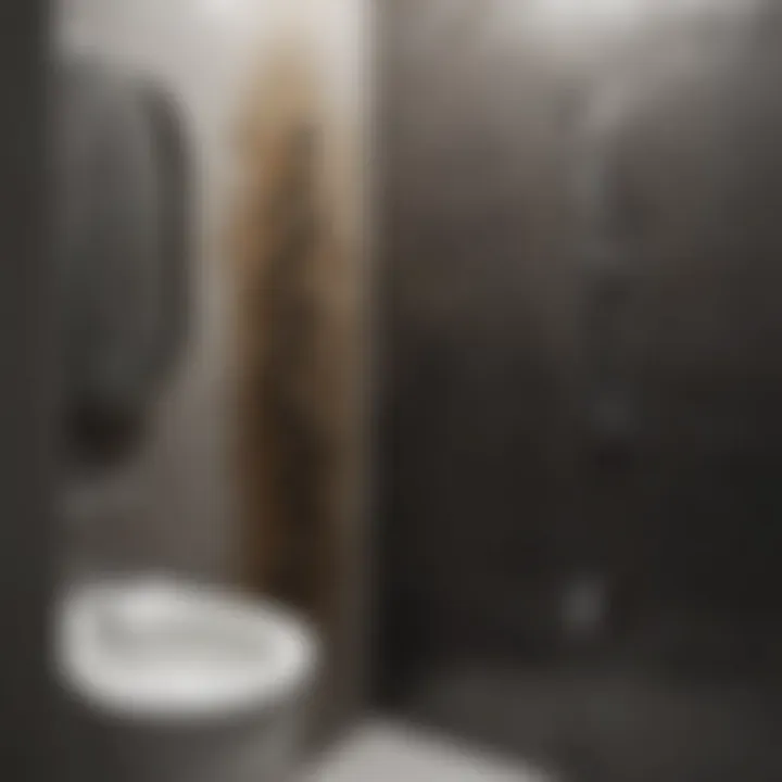 Diagram illustrating mold growth conditions in bathrooms