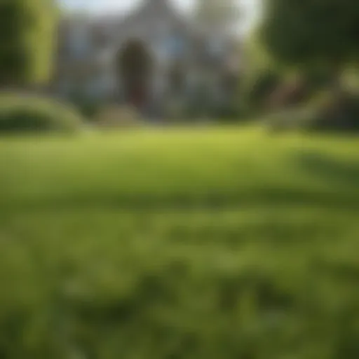 A lush green lawn showcasing the effects of spring fertilizer application