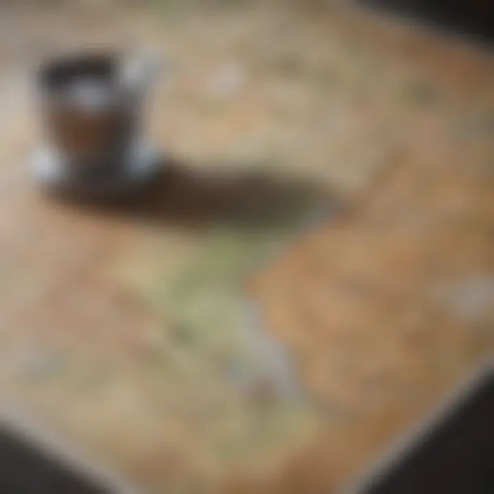 Geographic factors affecting cabinet pricing illustrated in a map