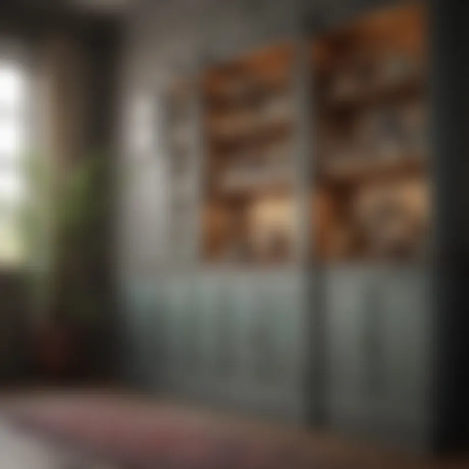 Sophisticated painted cabinet showcasing various finishes