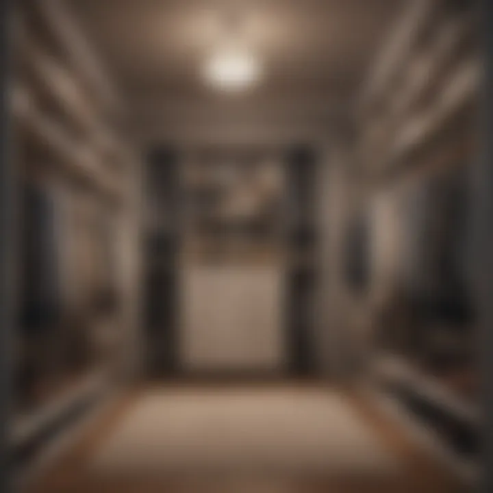 Visual representation of measuring techniques for closets