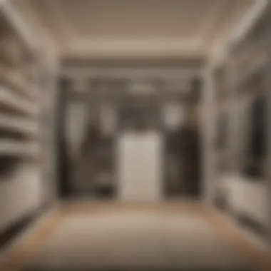 Stylish closet design showcasing optimal space usage