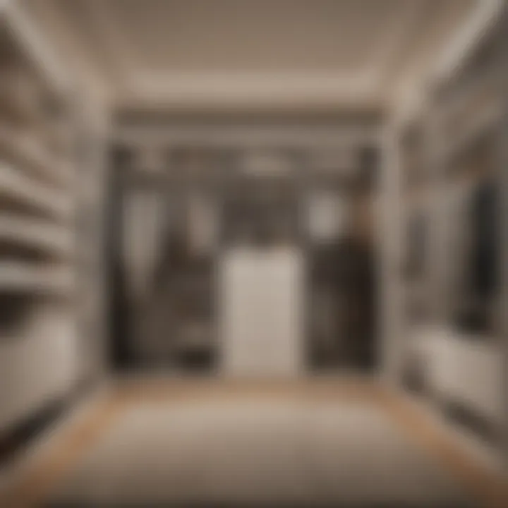 Stylish closet design showcasing optimal space usage