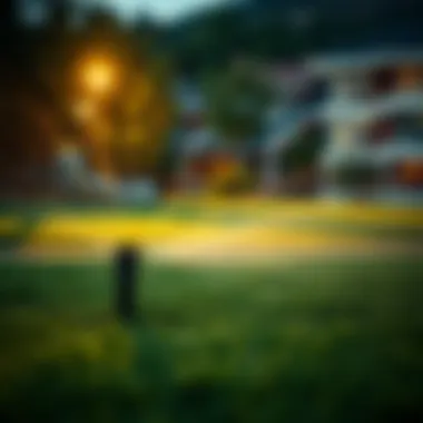 Early Morning Lawn Irrigation Early morning lawn watering