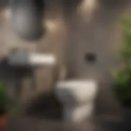 Elegant design of a raised tank toilet