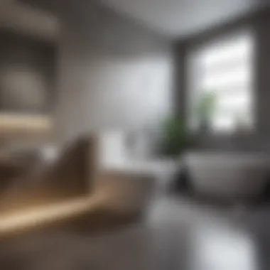 Installation of a raised tank toilet in a modern bathroom