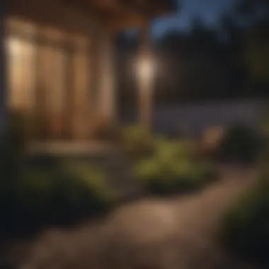 Effective Outdoor Lighting Strategies for Mosquito Deterrence An outdoor setting effectively utilizing lighting to minimize mosquito presence.