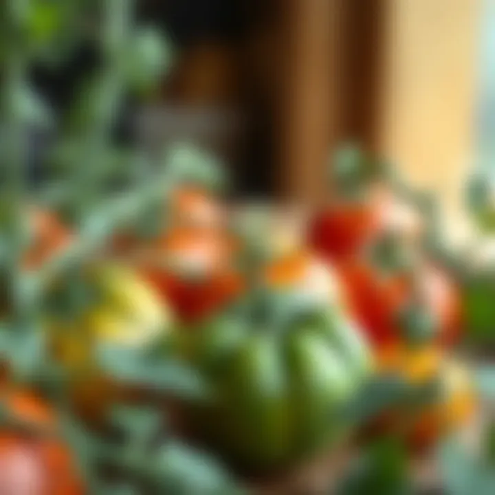 A comparison of healthy tomatoes versus those affected by pests.