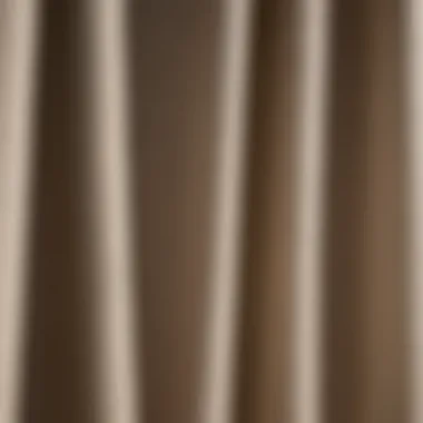 Close-up of fabric texture used in kitchen bay window valances