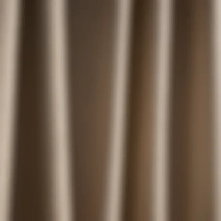 Close-up of fabric texture used in kitchen bay window valances