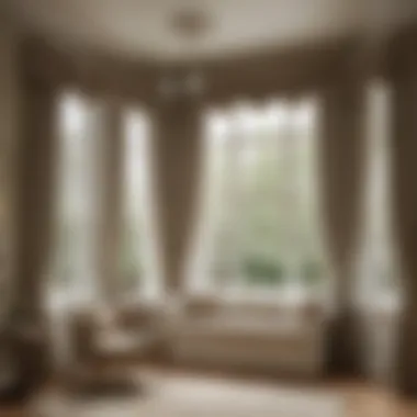 Variety of Valance Styles for Bay Windows Variety of valance styles for bay windows on display