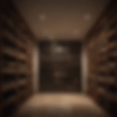 Organized wine collection inside a sophisticated Vinoview wine cellar